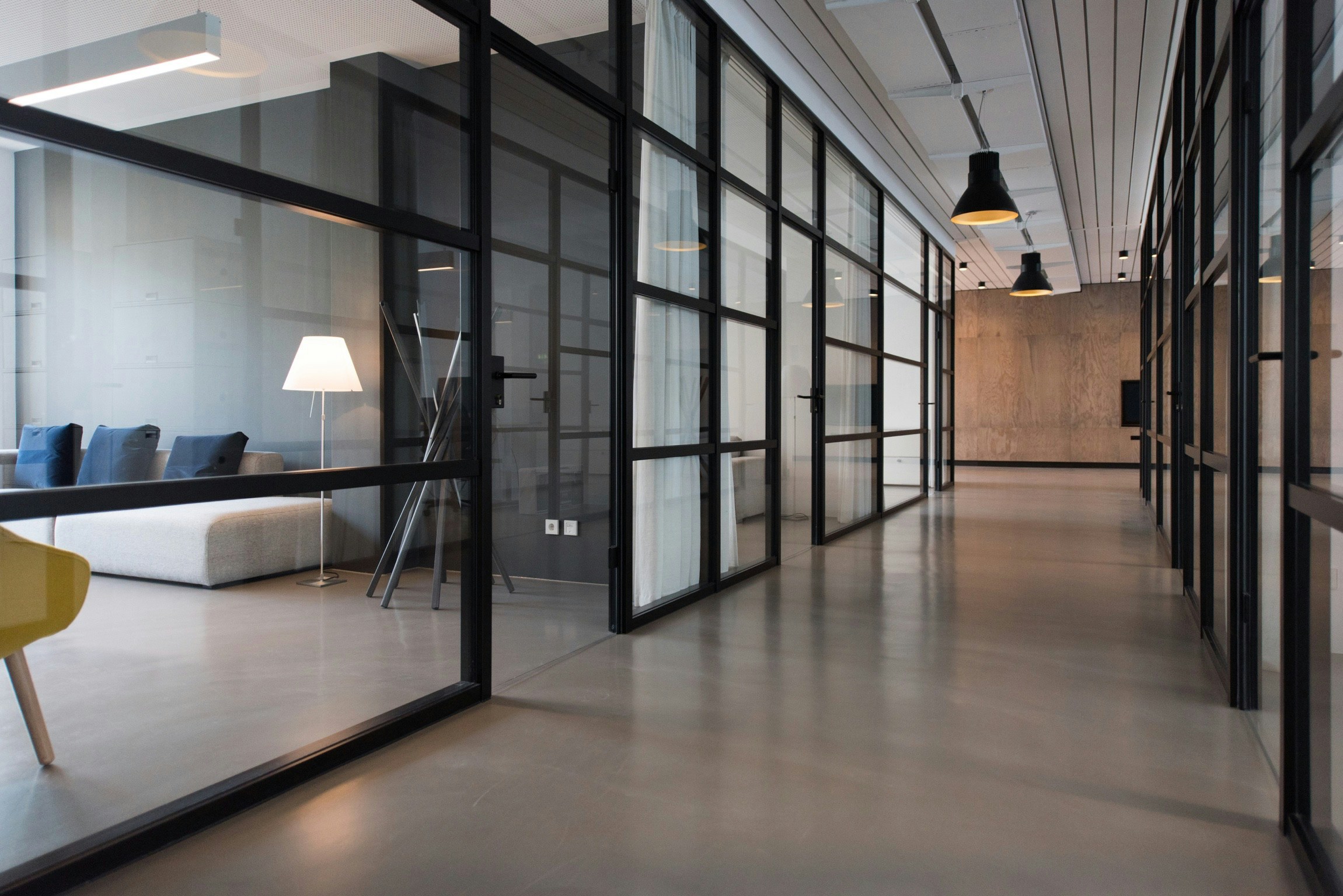 Cleaned office space