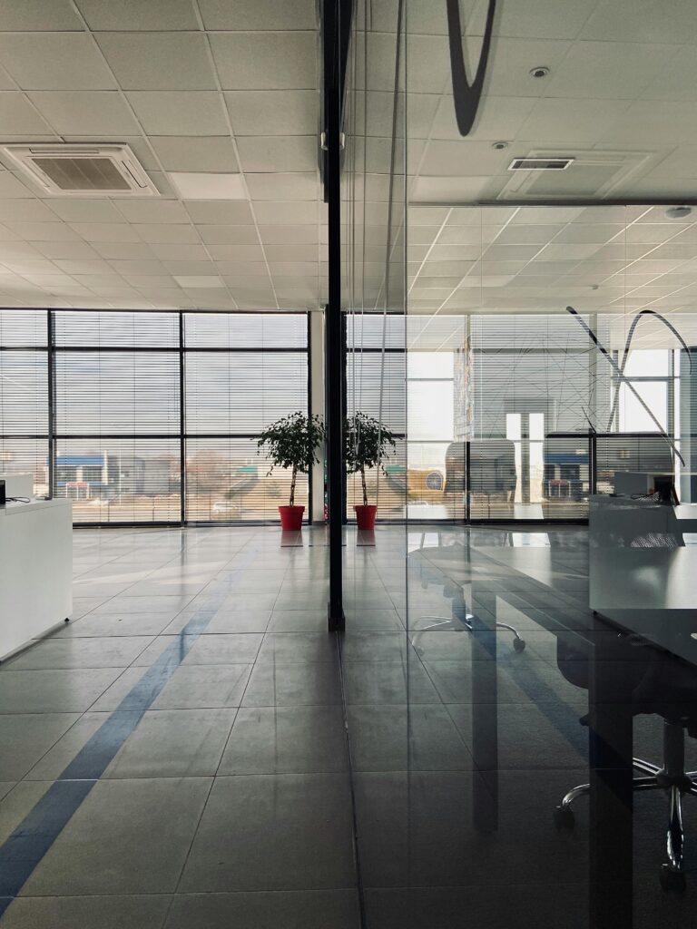 clean office building