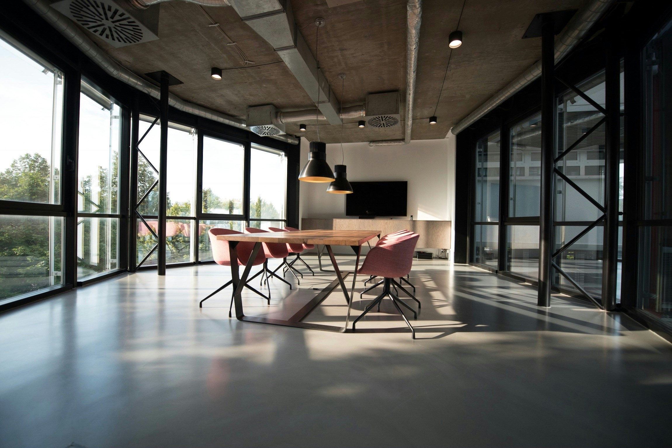 clean new office space